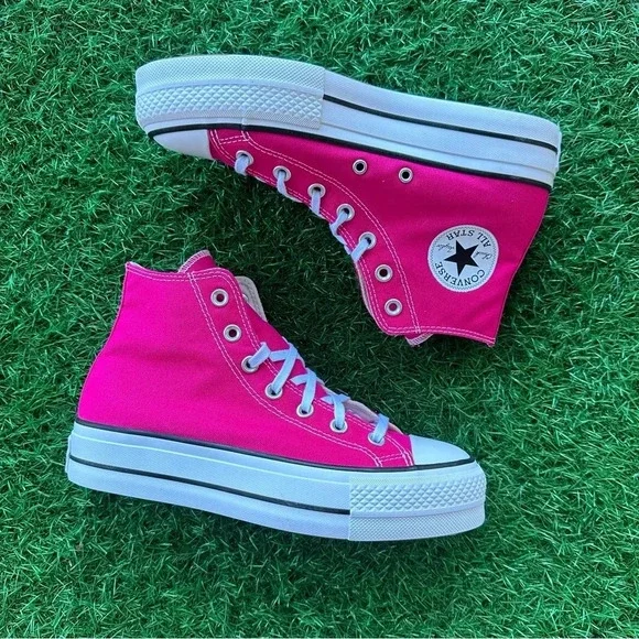🎁Converse Chuck Taylor All Star Lift Hi Cerise Pink - Picture 8 of 8